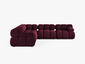 COLTAR MODULAR BELLIS, VISINIU, CU TAPITERIE DIN CATIFEA VENUS, MICADONI - Img 2