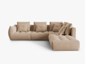 COLTAR MODULAR BLOOM DREAPTA, 4 LOCURI, 316 CM, DIVERSE CULORI SI MATERIALE, DESIGN DEOSEBIT - Img 4