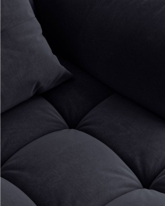 COLTAR MODULAR BLOOM, PE STANGA, ALBASTRU PASTEL, 327 CM, CU TAPITERIE DIN TEXTIL CATIFEA CASINO, MICADONI - Img 5