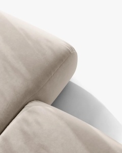 COLTAR MODULAR, OPHELIA, BEJ, 289 CM, CU TAPITERIE DIN TEXTIL CATIFEA VENUS, MICADONI - Img 5