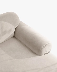 COLTAR MODULAR, OPHELIA, BEJ, PE DREAPTA, 236 CM, CU TAPITERIE DIN TEXTIL CATIFEA VENUS, MICADONI - Img 5