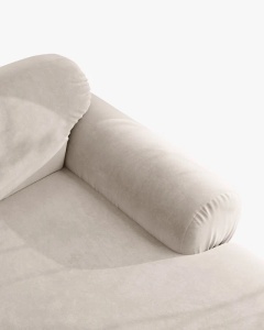 COLTAR MODULAR, OPHELIA, BEJ, PE STANGA, 297 CM, CU TAPITERIE DIN TEXTIL CATIFEA VENUS, MICADONI - Img 5