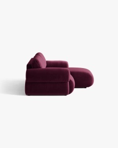COLTAR MODULAR, OPHELIA, VISINIU, PE DREAPTA, 236 CM, CU TAPITERIE DIN TEXTIL CATIFEA VENUS, MICADONI - Img 3