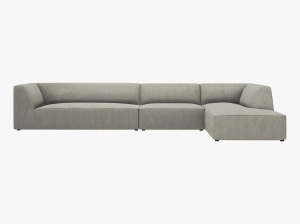 COLTAR MODULAR RUBY, DREAPTA, 5 LOCURI, 366 CM, DIVERSE CULORI SI MATERIALE, DESIGN DEOSEBIT - Img 3