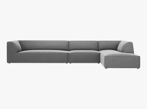 COLTAR MODULAR RUBY, DREAPTA, 5 LOCURI, 366 CM, DIVERSE CULORI SI MATERIALE, DESIGN DEOSEBIT - Img 23