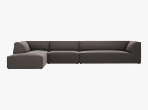COLTAR MODULAR RUBY, STANGA, 5 LOCURI, 366 CM, DIVERSE CULORI SI MATERIALE, DESIGN DEOSEBIT - Img 17