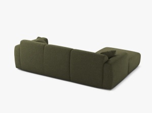 COLTAR MOLINO, 225 CM, PE STANGA, VERDE, CU TAPITERIE DIN TEXTIL CHENILLE EDEN, MICADONI - Img 3