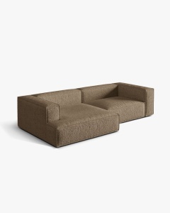 COLTAR NURIA CAPPUCCINO, PE STANGA, 292X110 CM, TAPITAT CU TAPITERIE DIN TEXTIL BOUCLE MONET, MICADONI - Img 3