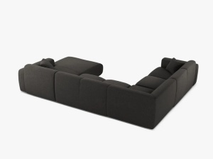 COLTAR PANORAMIC MOLINO, PE STANGA, GRI INCHIS, 326 CM, , CU TAPITERIE DIN TEXTIL CHENILLE EDEN, MICADONI - Img 3