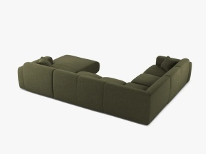 COLTAR PANORAMIC MOLINO, PE STANGA, VERDE, 326 CM, , CU TAPITERIE DIN TEXTIL CHENILLE EDEN, MICADONI - Img 3