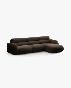 COLTAR PE DREAPTA, NEO, MARO, 305X165 CM, TAPITAT CU TAPITERIE DIN TEXTIL BOUCLE BALOO, MICADONI - Img 2