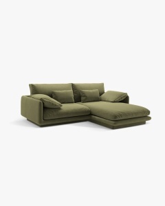 COLTAR PE DREAPTA, TORINO, 220X170, VERDE DESCHIS, CU TAPITERIE DIN TEXTIL CATIFEA CASINO, MICADONI
