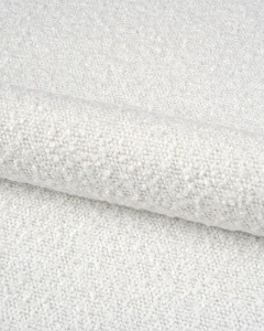 COLTAR PE STANGA, CU 3 LOCURI JODIE, 224X162 CM, ADANCIME SCAUN 62 CM, ALB, TAPITAT CU TAPITERIE DIN TEXTIL BOUCLE BALOO, MICADONI - Img 3