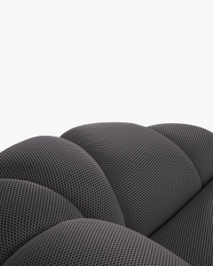 COLTAR PE STANGA DIANA, ESPRESSO, 334X182 CM, TAPITAT CU TAPITERIE DIN TEXTIL 3D SONIC, MICADONI - Img 4