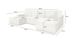 COLTAR PILLOW C2, 120, CU FUNCTIE DE DORMIT, CONFECTIONAT DIN METAL, SPUMA POLIURETANICA SI TEXTIL, STIL MODERN - Img 2