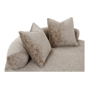 COLTAR ROTUND DAYBED CU 2 PERINI, DIN LEMN SI TEXTIL, CULOARE BEJ, HOUSE NORDIC - Img 7