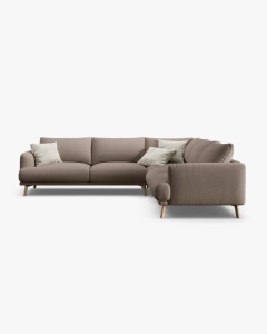 COLTAR SIMETRIC NAOMI, CAPPUCCINO, 280X280CM, TAPITAT CU TAPITERIE DIN TEXTIL STRUCTURAT LIBERTY, MICADONI