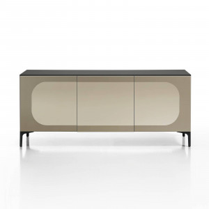 COMODA/BUFET 165CM, KIM BRONZE, COD 4968, STIL MODERN, REALIZATA DIN METAL SI PANOURI ECO - Img 3