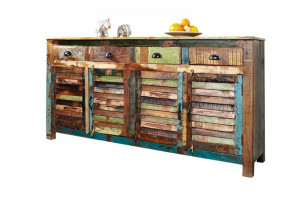 COMODA/BUFET, JAKARTA 160CM, DIN LEMN RECICLAT, DESIGN SHABBY CHIC/VINTAGE, ARTIM GROUP SELECTION - Img 6
