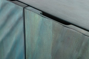 COMODA/BUFET LIVING 180CM, SCORPION 3D, TURCOAZ, DIN LEMN MASIV DE MANGO SI METAL - Img 5