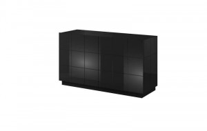 COMODA, CAMA-REJA-KOM2D-GRA/GRA, DIN PLACI LAMINATE SI MDF DIVERSE NUANTE, DESIGN MODERN - Img 8