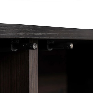 COMODA CU 4 USI, DAX CHARCOAL, 3515, CONFECTIONATA DIN OTEL INOXIDABIL, MDF SI FURNIR DE STEJAR, RICHMOND INTERIORS - Img 4