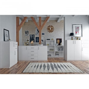 COMODA CU SERTARE GLOBAL 06 110CM DIVERSE VERSIUNI DIN PLACI LAMINATE - Img 3