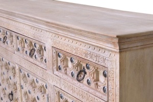 COMODA LIVING 150CM, COD 6630, DIN LEMN DE MANGO SCULPTAT, ARTIM GROUP SELECTION - Img 8