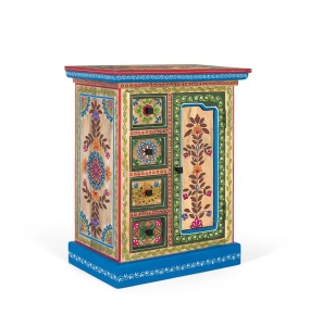 COMODA LIVING ARIXON 58CM, REALIZATA DIN LEMN DE MANGO SI METAL, CULOARE MULTICOLOR, GINER Y COLOMER