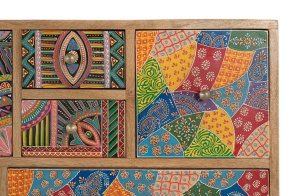 COMODA LIVING HOLI 120CM, REALIZATA DIN LEMN DE MANGO, CULOARE MULTICOLOR, GINER Y COLOMER - Img 7