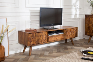 COMODA TV 140CM, MYSTIC LIVING, DIN LEMN MASIV DE TRANDFIR, STIL VINTAGE, ARTIM GROUP SELECTION - Img 2