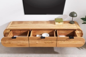 COMODA TV 160CM, ORGANIC, MONTAJ PERETE, LEMN DE SALCAM, ARTIM GROUP SELECTION - Img 8