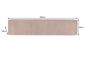 COMODA TV, ALDON 160CM, REALIZAT DIN LEMN DE MANGO 3D SI METAL, CULOARE MARO, ARTIM GROUP SELECTION - Img 9