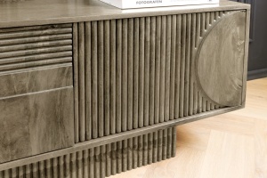 COMODA TV, ART DECO 200CM, LEMN DE MANGO, MODEL 3D, CULOARE GRI, ARTIM GROUP SELECTION - Img 12