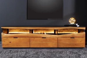 COMODA TV GRAND ACACIA 180CM, LEMN DE SALCAM SI ILUMINARE LED, CANTURI NATURALE, ARTIM GROUP SELECTION - Img 4