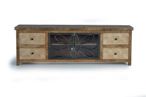 COMODA TV LIVING, GINER 1282, DIN LEMN DE MANGO SI METAL, ARTIM GROUP SELECTION - Img 2