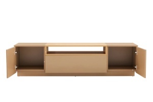 COMODA TV LOFT 160CM, REALIZATA DIN MDF SI FURNIR STEJAR, CULOARE GRI NATUR, ARTIM GROUP SELECTION - Img 3