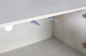 COMODA TV VIREN 170CM, REALIZATA DIN LEMN DE MANGO SI METAL, CULOARE ALB/NUC, GINER Y COLOMER - Img 6