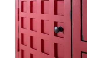 CONSOLA AKAI 108CM, REALIZATA DIN LEMN DE MANGO, CULOARE BORDO MAT, GINER Y COLOMER - Img 4