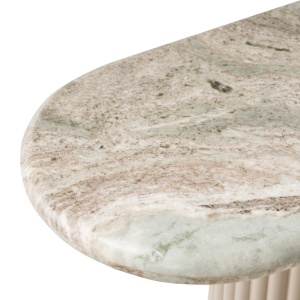 CONSOLA CORONEL BEJ, 7815, CONFECTIONATA DIN MDF SI MARMURA DE TORONTO, STIL MODERN - Img 5