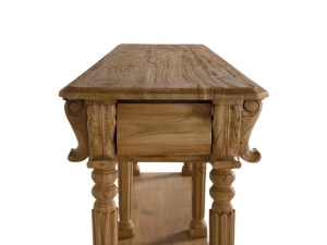 CONSOLA YAMBA 150CM, REALIZATA DIN LEMN DE TEC, CULOARE NATUR, GINER Y COLOMER - Img 11