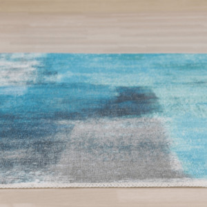 Covor 80x150 cm, albastru/gri, ESMARINA TIP 2, 0000203333 - Img 1