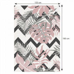 Covor, multicolor, model frunze, 133x190, SELIM, 0000268023 - Img 2