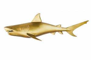 DECORATIUNE 105CM, RECHIN, DIN METAL AURIU, STANGA, COD 43045 - Img 4