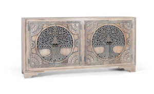 DULAP 180CM, 2180, LEMN DE MANGO, SCULPTAT MANUAL, ARTIM GROUP SELECTION - Img 3
