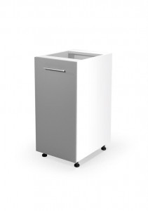 DULAP BUCATARIE VENTO ALB/GRI D-40/82 STIL MODERN HALMAR - Img 1