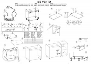 DULAP BUCATARIE VENTO ALB/STEJAR AURIU DK-80/82 STIL MODERN HALMAR - Img 2