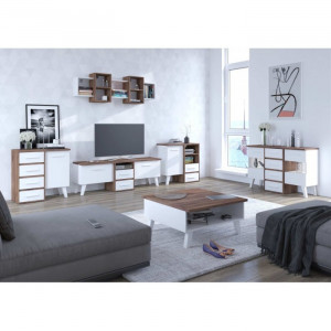 DULAP CU SERTARE NORDIS 1D2S DIVERSE NUANTE DIN PLACI LAMINATE DE CALITATE DESIGN SCANDINAV - Img 5