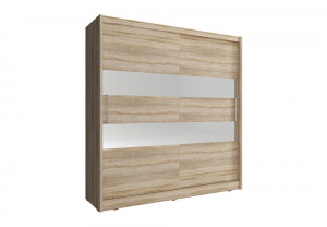 DULAP DORMITOR MAJA II 180 STEJAR SONOMA DESIGN MODERN PSK - Img 1