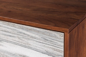 DULAP LIVING 120CM, LEMN MASIV SI FURNIR PIATRA, DESIGN DEOSEBIT, ARTIM GROUP SELECTION - Img 5